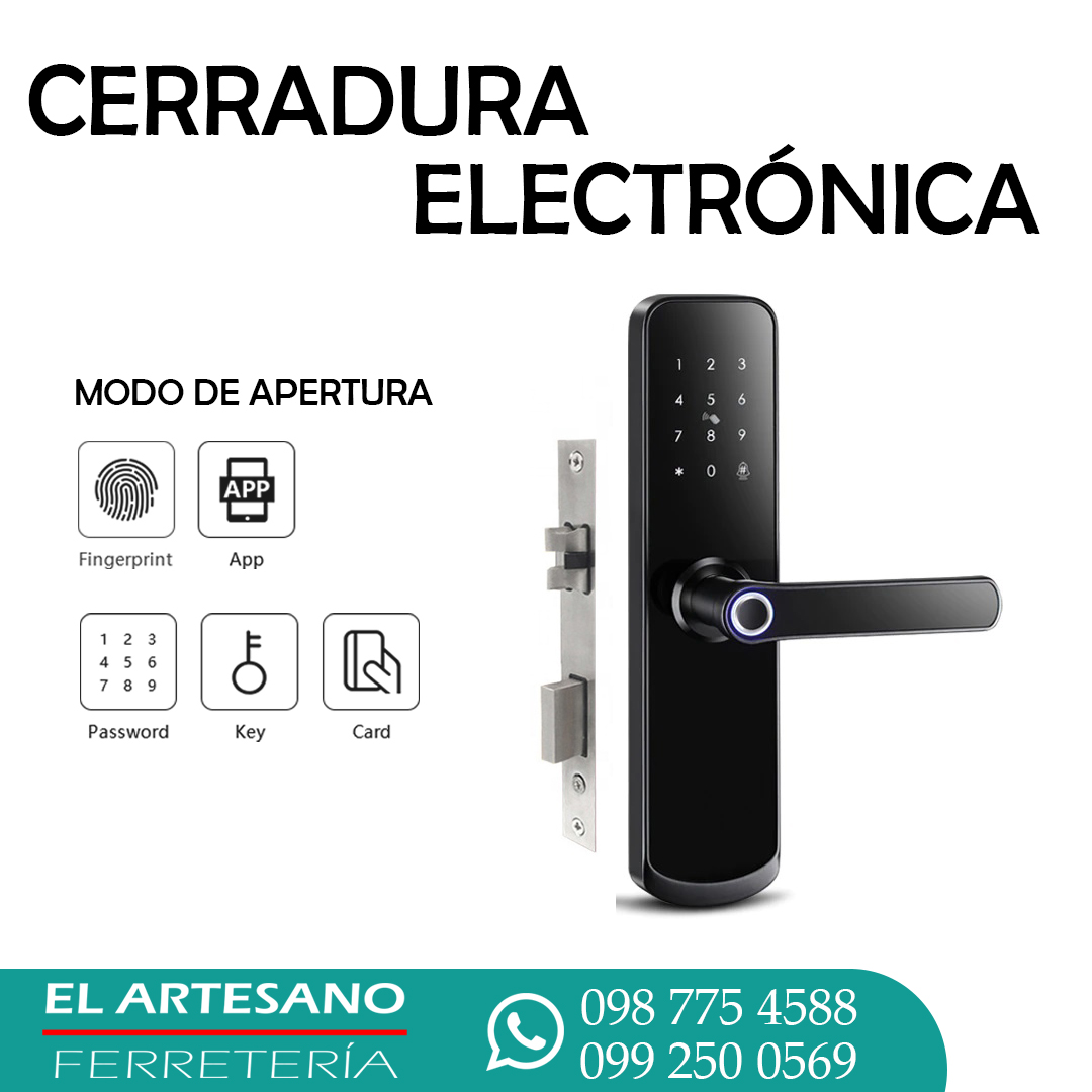 Cerradura Electrónica Lockey con Huella Digital - Ferretería El Artesano