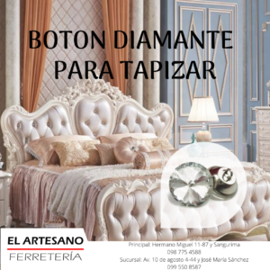 boton cristal para tapizado